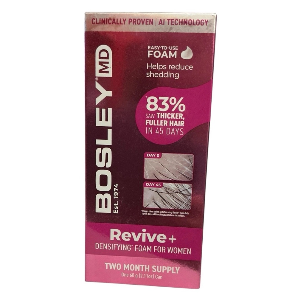 Bosley MD Revive + Densifying Foam For Women 2.11 Oz Two Month Supply